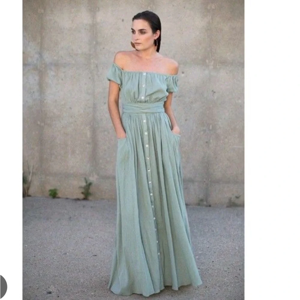 MARA HOFFMAN | off the shoulder maxi dress - Picture 3 of 12